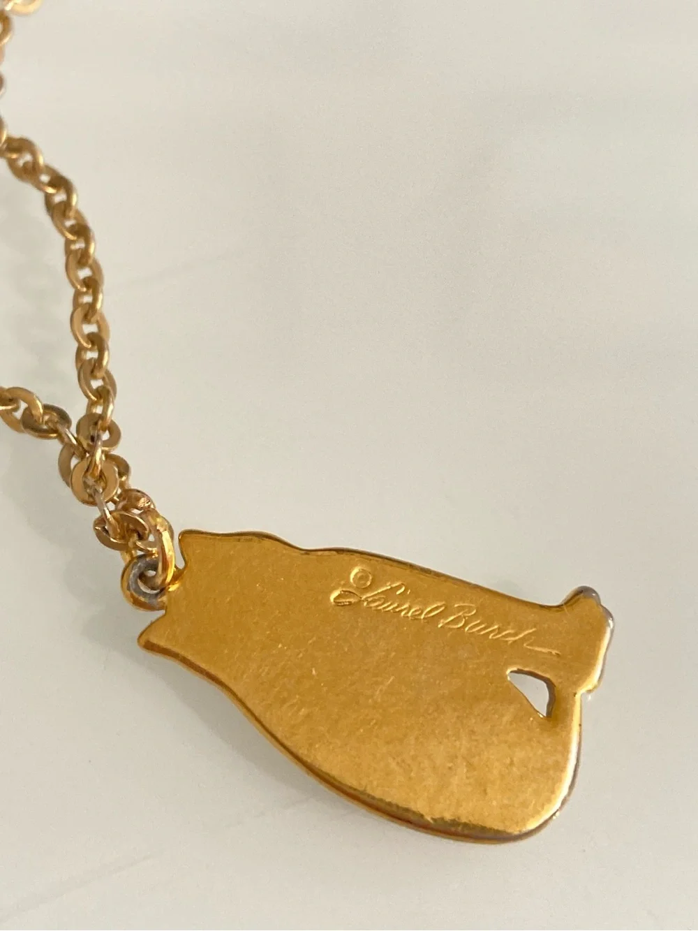 😻 Laurel Burch Mystic Cat Earring Repurposed Necklace - Picture 2 of 4